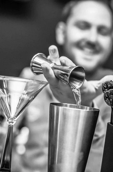 Bartender's show in the Panská zahrada